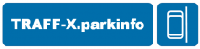 parkinfo blau schriftzug icon